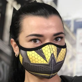 Маски защитные: маска Sport Reflex желтая неопрен